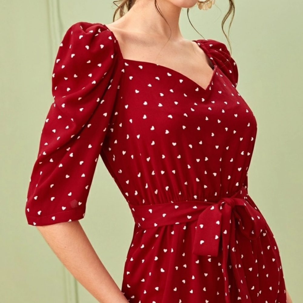 Confetti Heart Print Jumpsuit